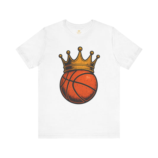 Basketball King Tee — Crowned Basketball Graphic T-Shirt