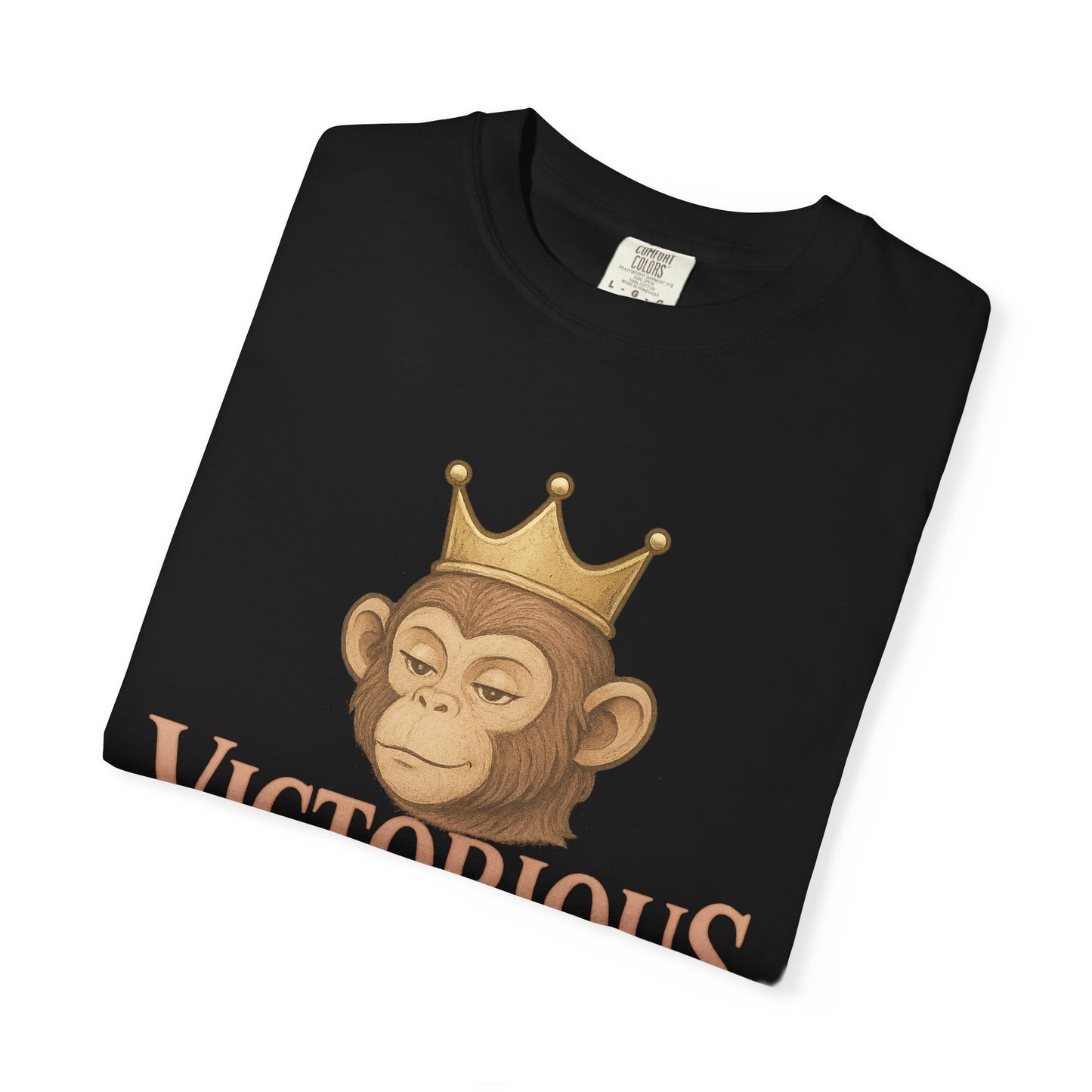 Victorious Monkey T-Shirt — Crowned Ape Graphic Tee