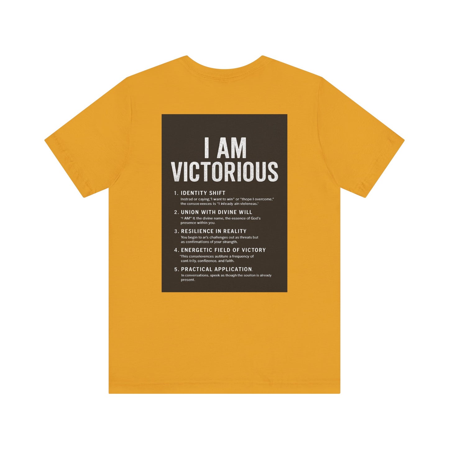 Victorious Tee — "I Am Victorious" Inspirational Graphic T-Shirt