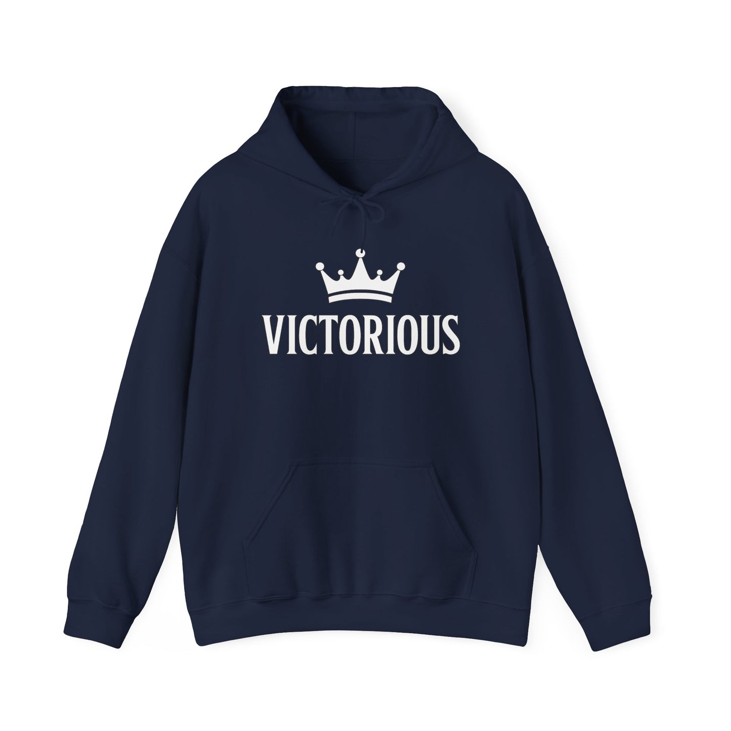 Victorious Hoodie — 'I AM VICTORIOUS' Inspirational Crown Pullover