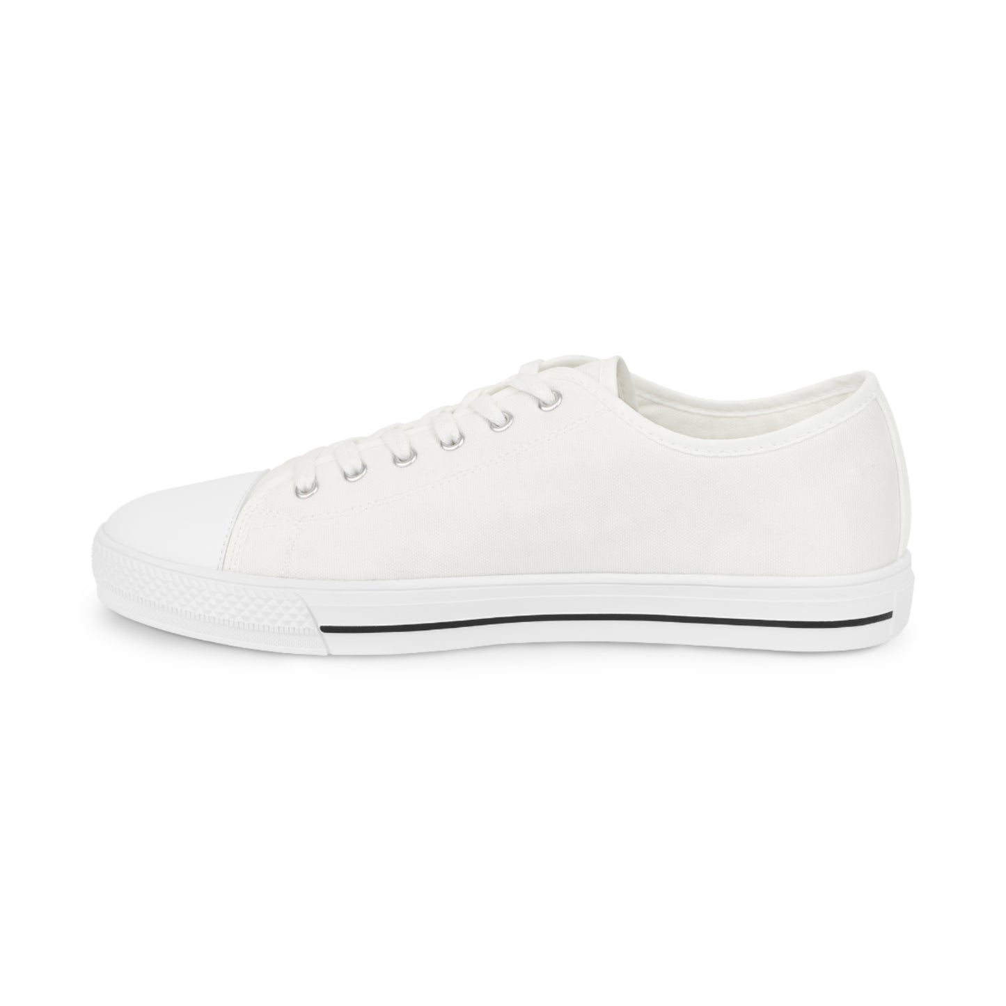 WeirdVictorious Script White Low-Top Sneakers