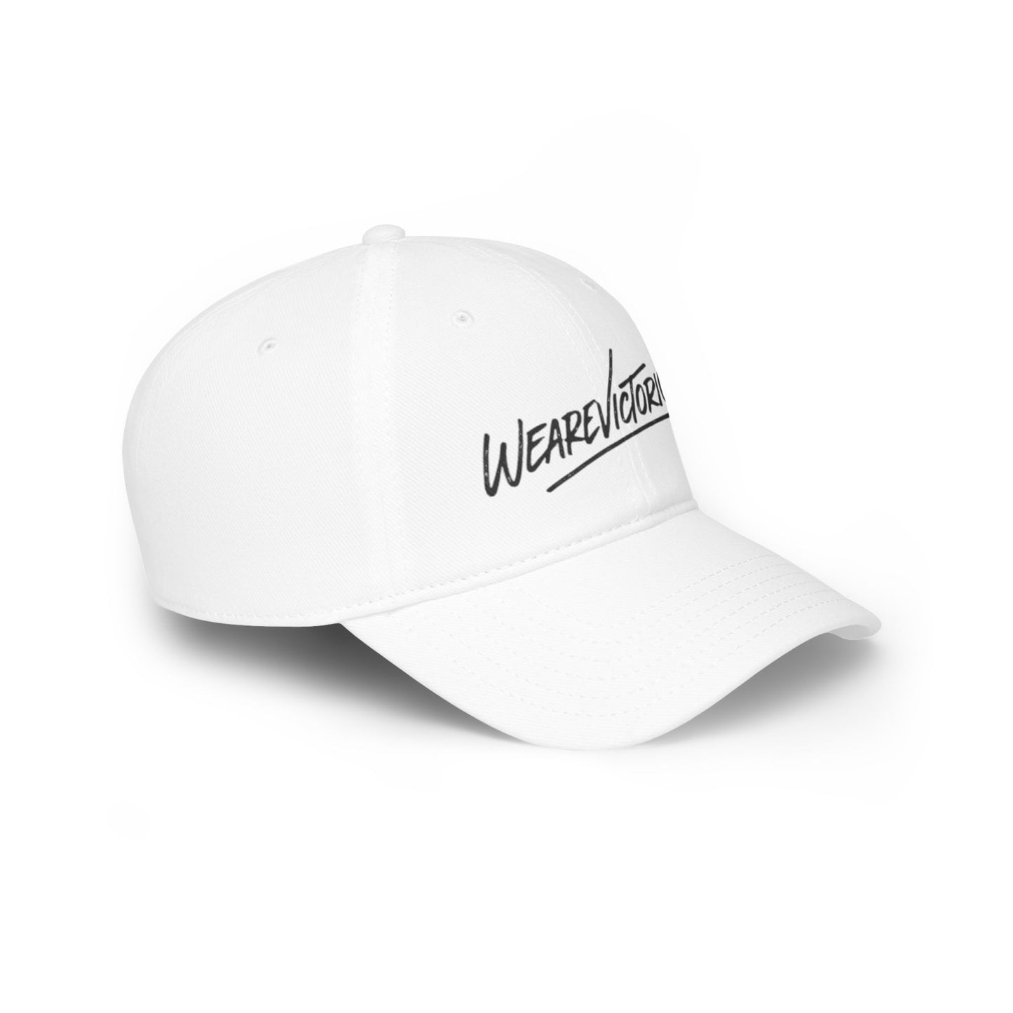 WeAreVictorious Low Profile Baseball Cap — Motivational Script Logo Hat