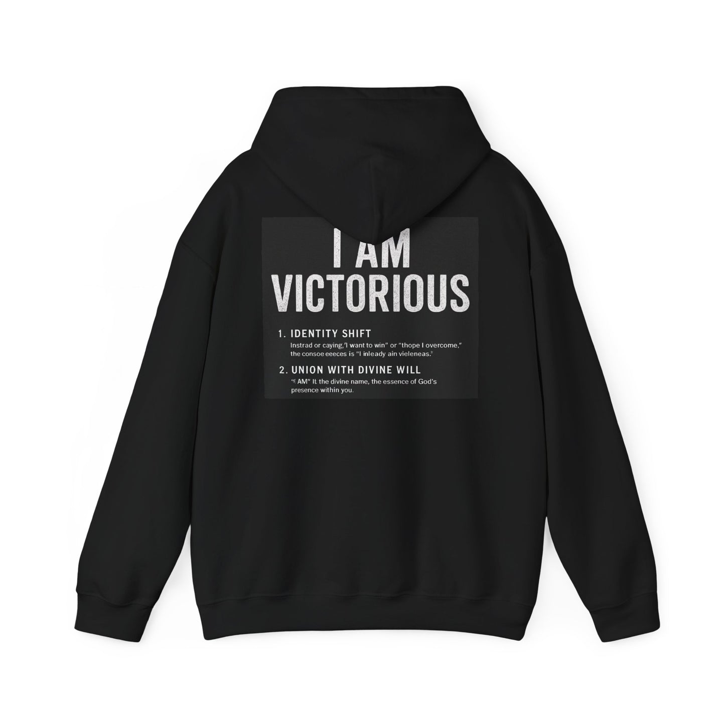 Victorious Hoodie — 'I AM VICTORIOUS' Inspirational Crown Pullover