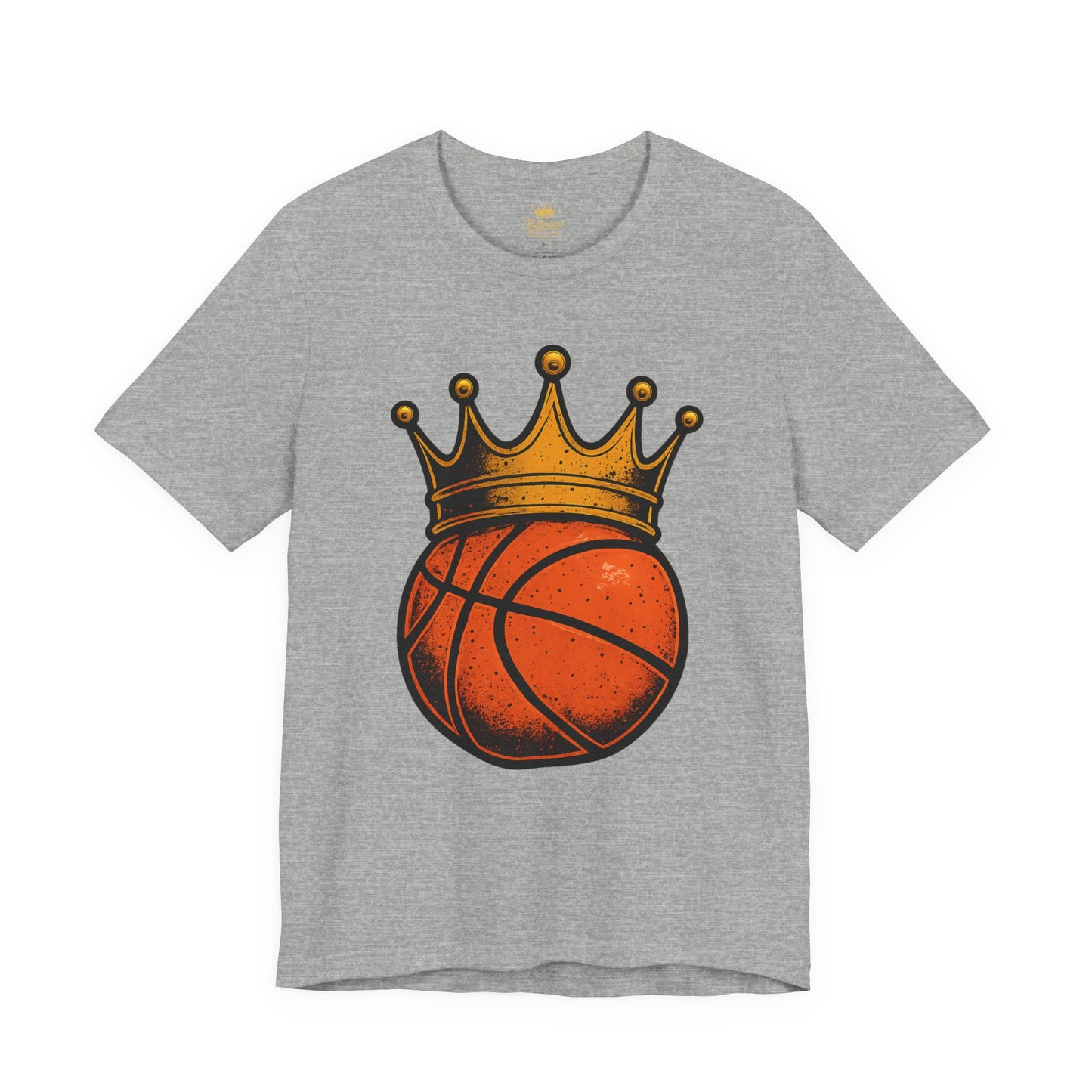 Basketball King Tee — Crowned Basketball Graphic T-Shirt