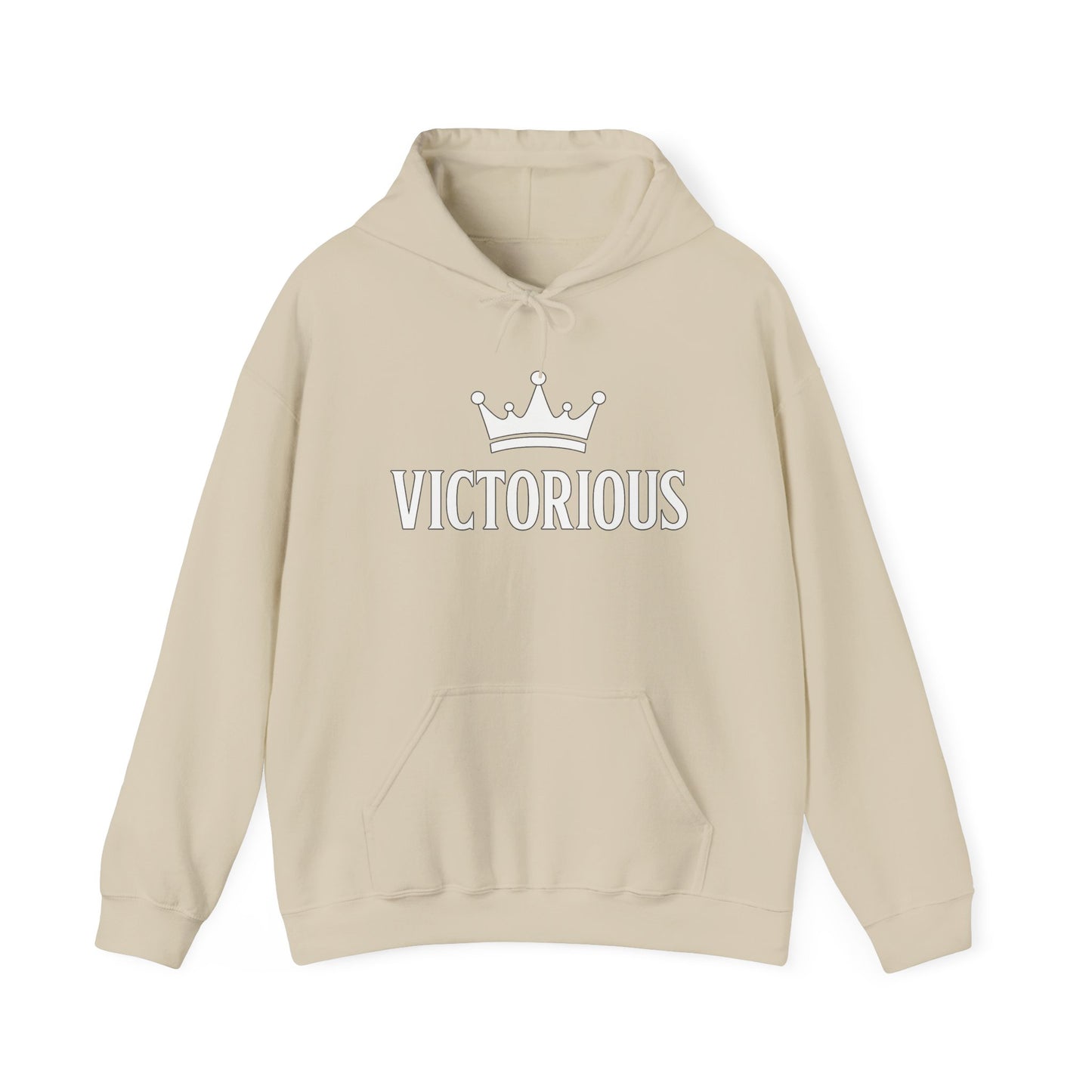 Victorious Hoodie — 'I AM VICTORIOUS' Inspirational Crown Pullover