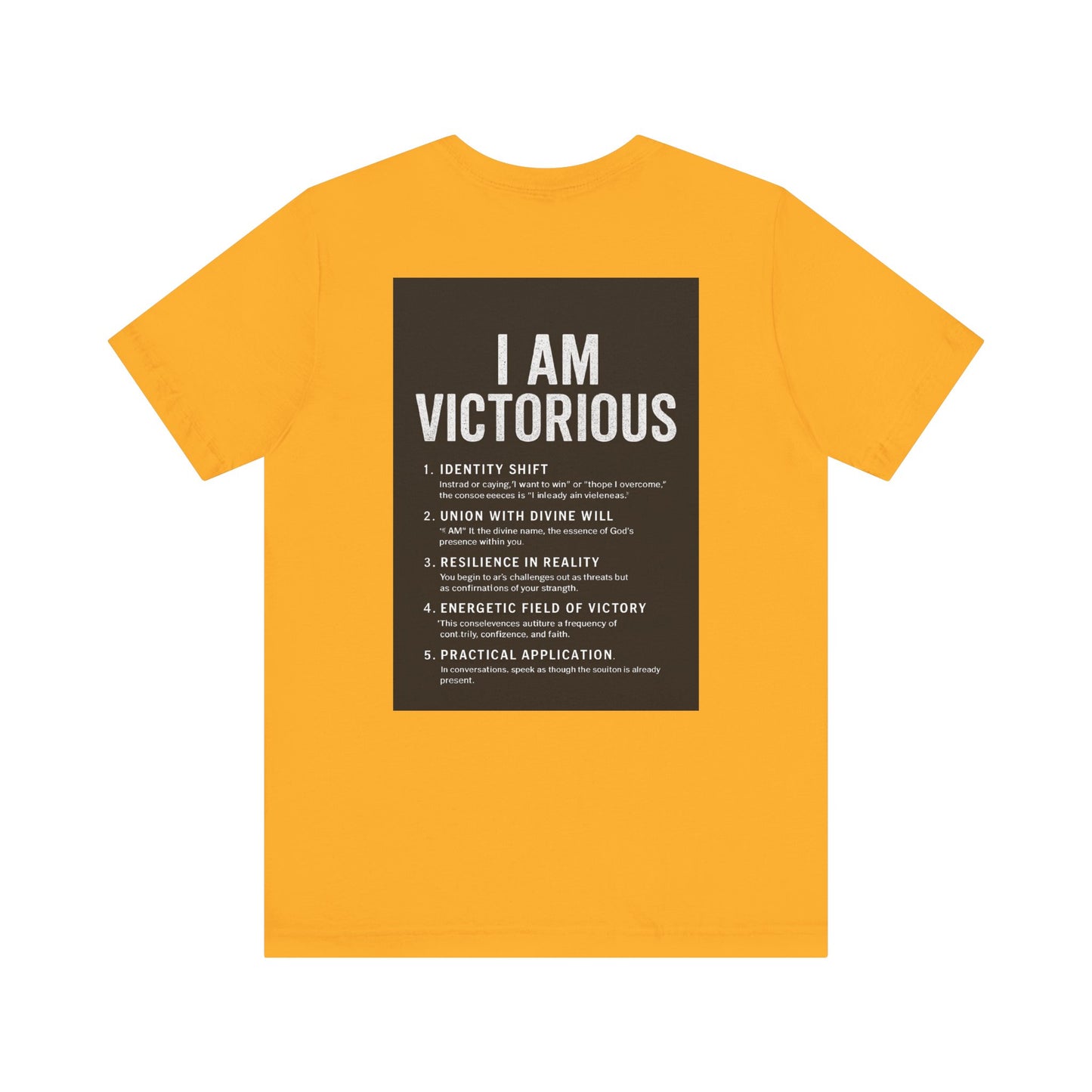 Victorious Tee — "I Am Victorious" Inspirational Graphic T-Shirt