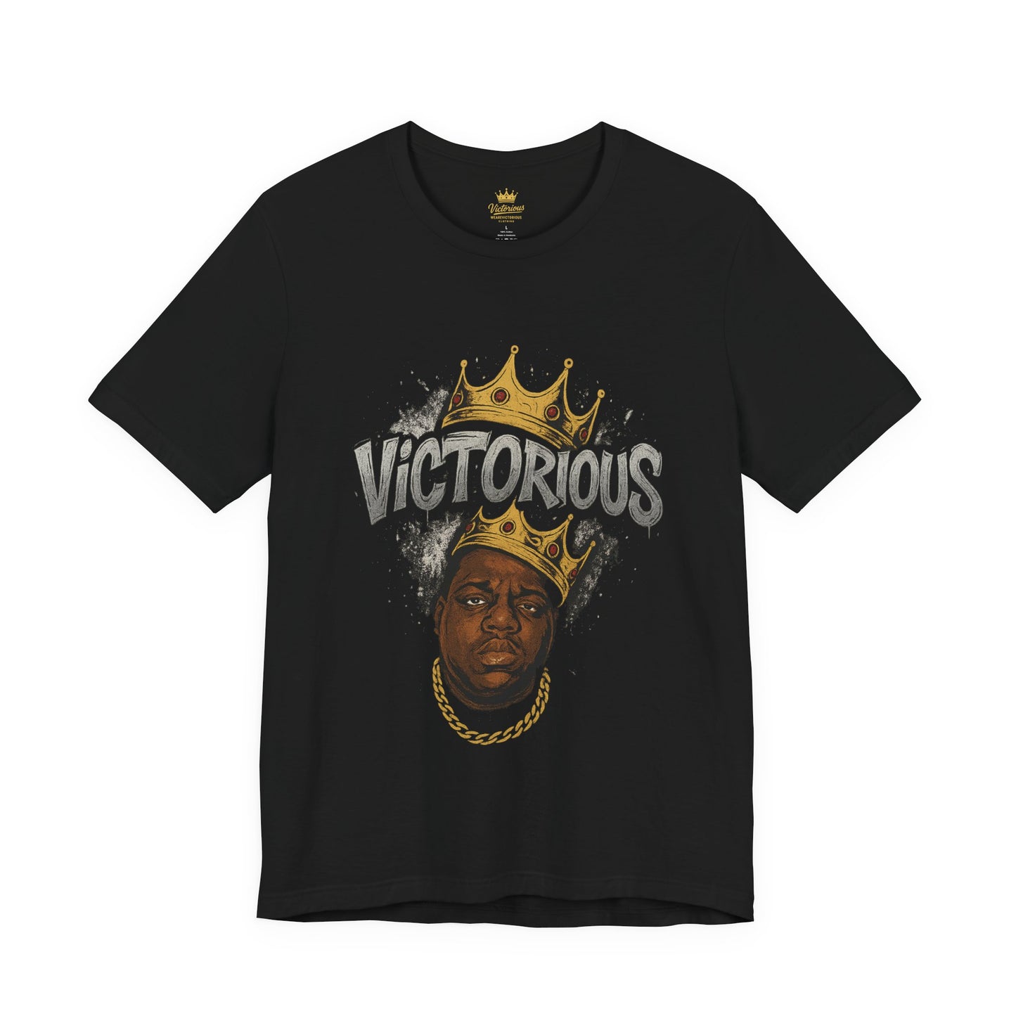 Victorious Crown Tee — King Portrait Graphic T‑Shirt