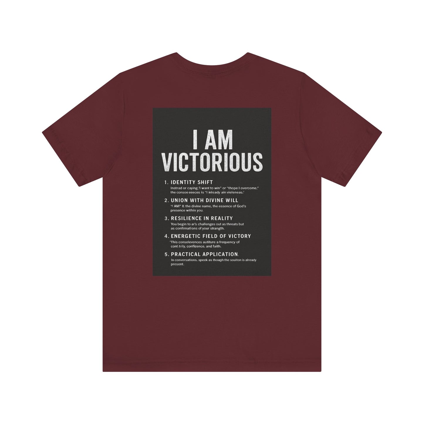 Victorious Tee — "I Am Victorious" Inspirational Graphic T-Shirt