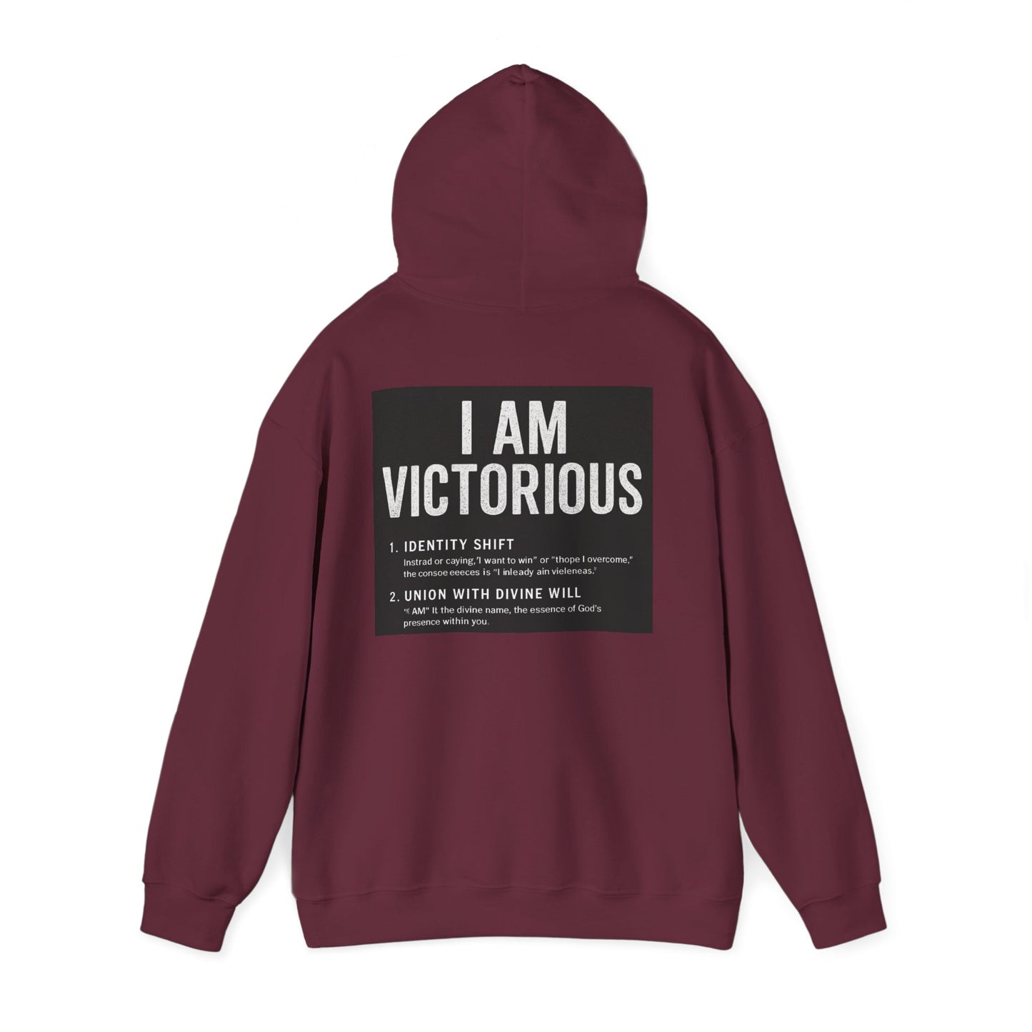 Victorious Hoodie — 'I AM VICTORIOUS' Inspirational Crown Pullover