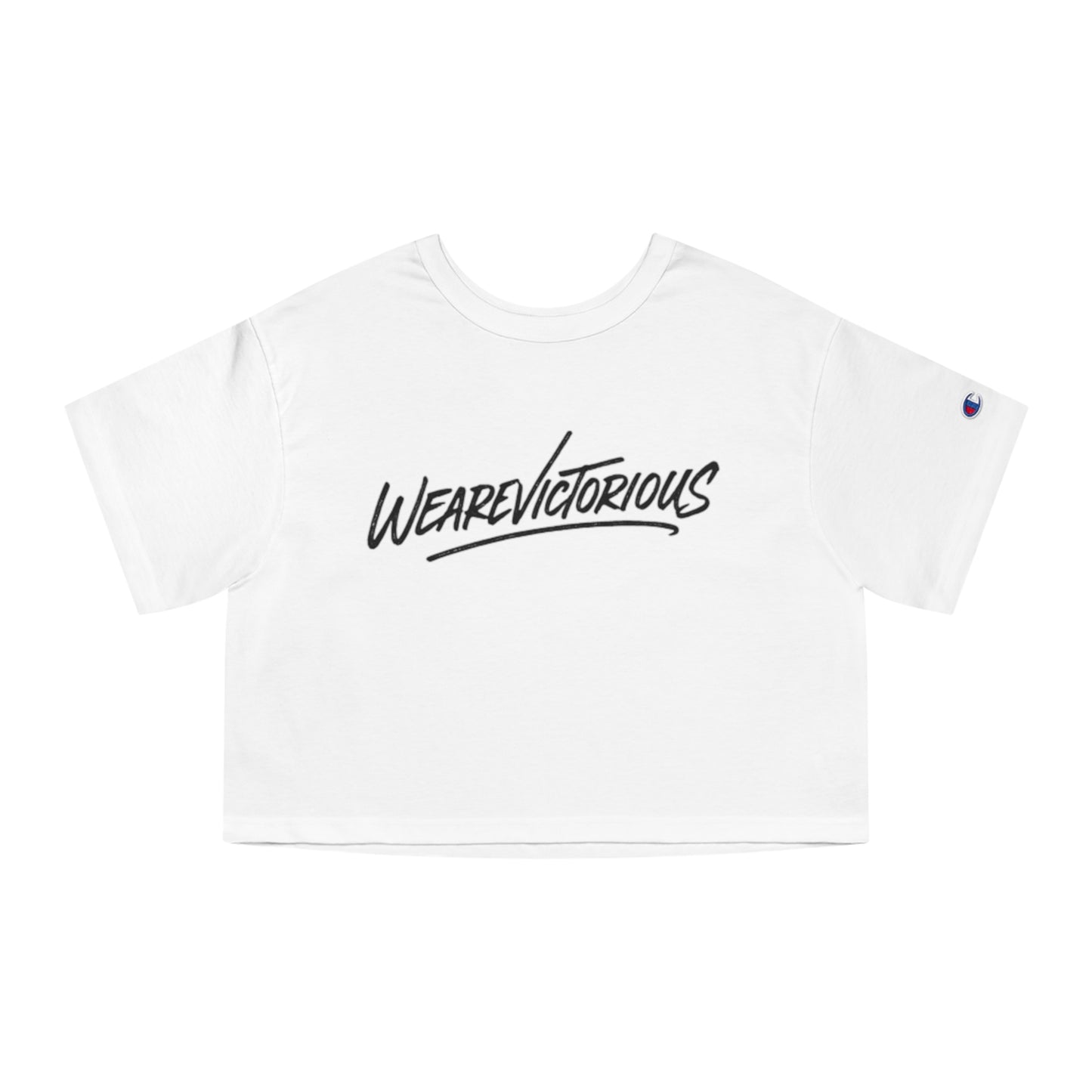 We Are Victorious Cropped Tee — Parental Advisory Graphic