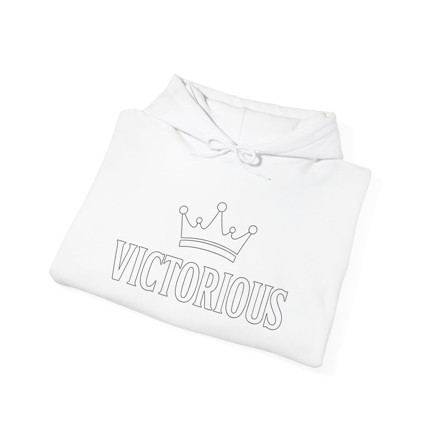 Victorious Hoodie — 'I AM VICTORIOUS' Inspirational Crown Pullover