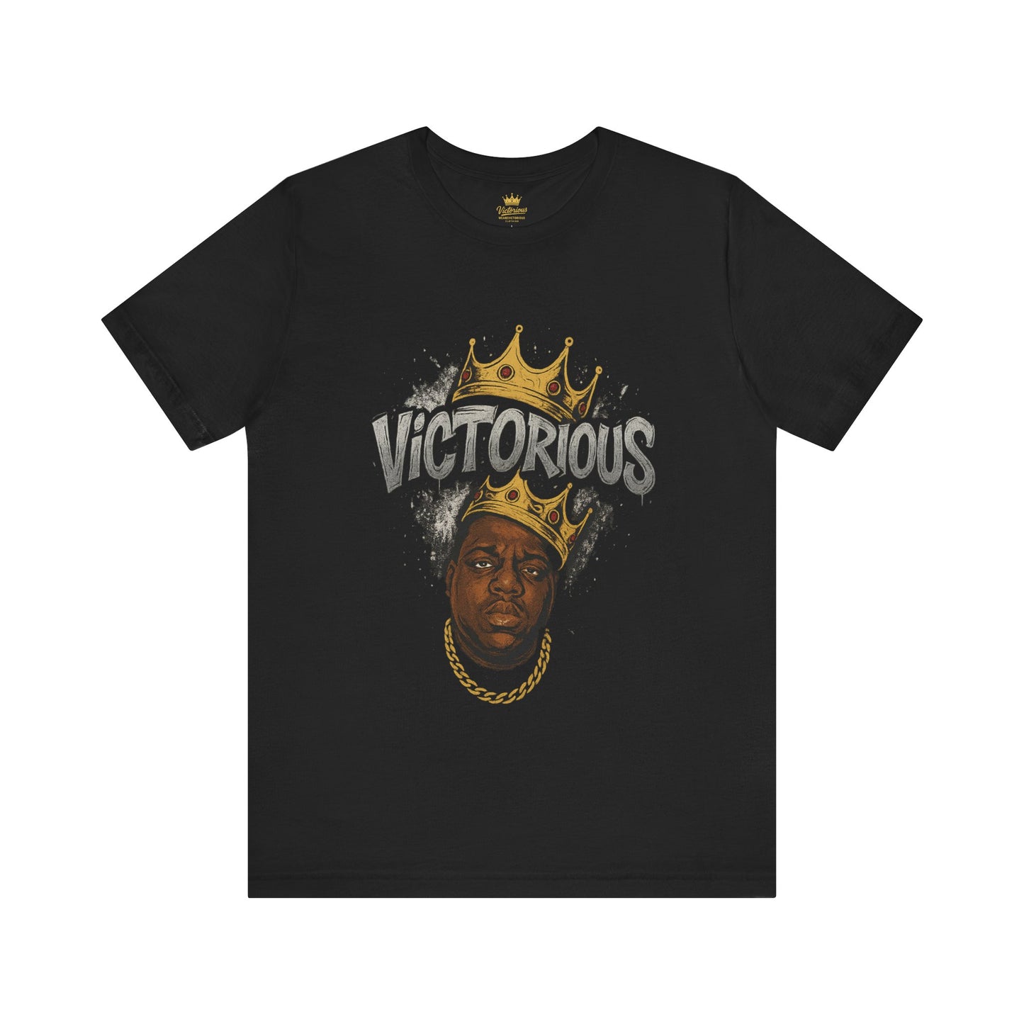 Victorious Crown Tee — King Portrait Graphic T‑Shirt