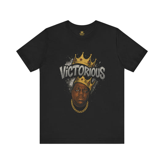 Victorious Crown Tee — King Portrait Graphic T‑Shirt
