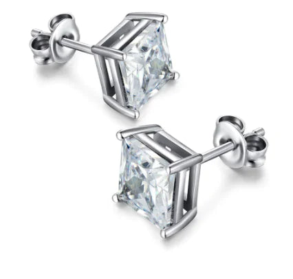Austrian Zircon Silver Ear Studs