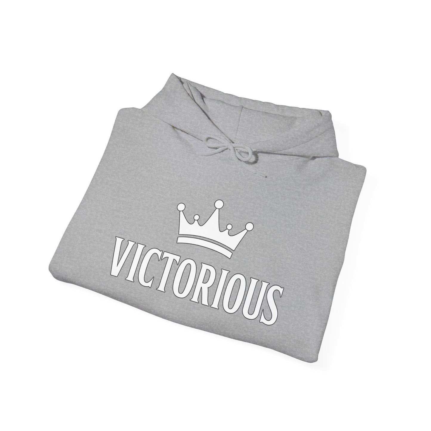 Victorious Hoodie — 'I AM VICTORIOUS' Inspirational Crown Pullover