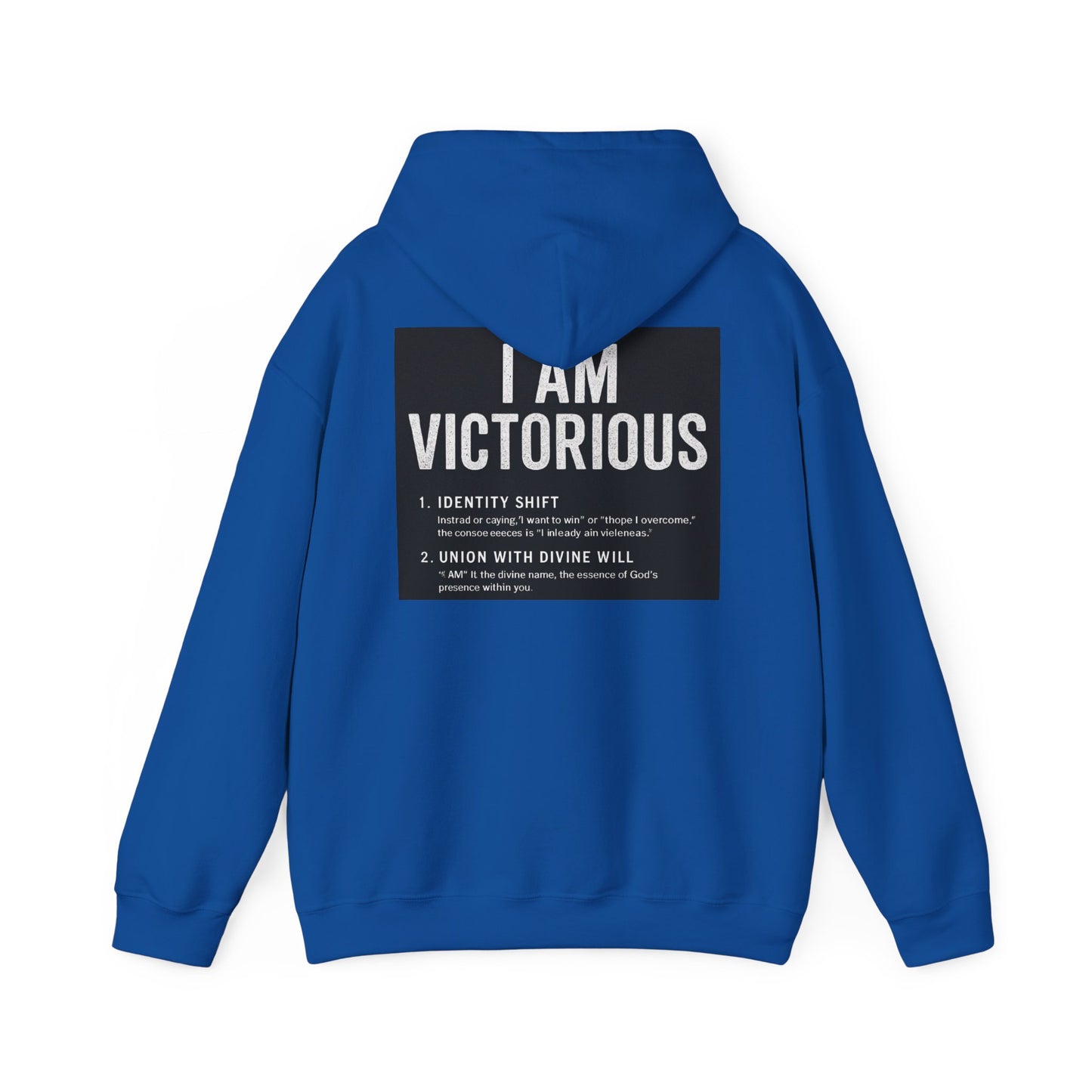 Victorious Hoodie — 'I AM VICTORIOUS' Inspirational Crown Pullover