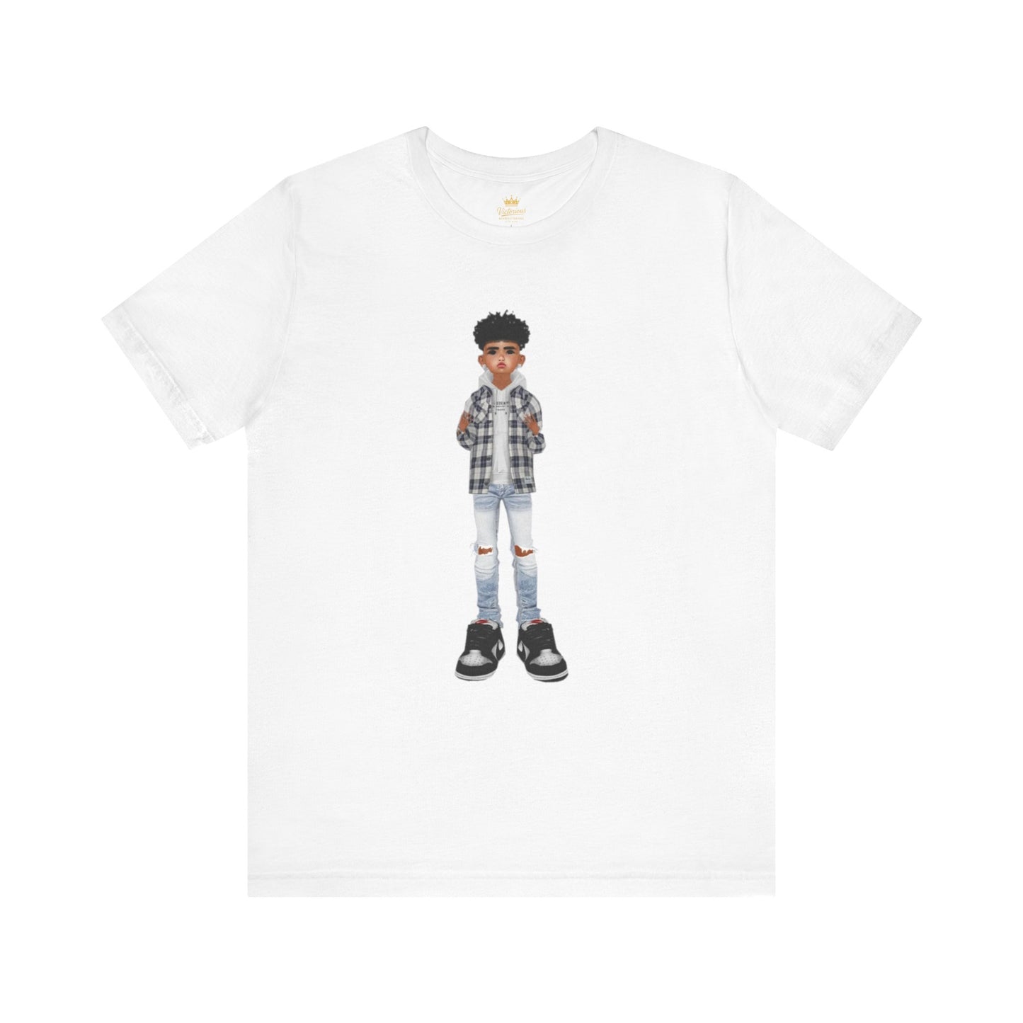 Street Style Avatar Tee — Casual Flannel Guy Graphic T-Shirt