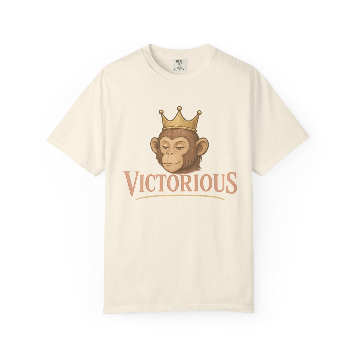 Victorious Monkey T-Shirt — Crowned Ape Graphic Tee