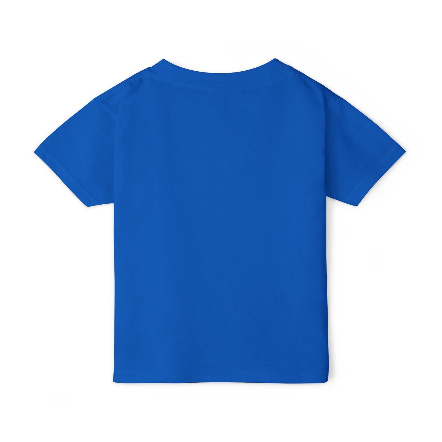 Toddler T-Shirt — Royal Crown Graphic Kids Tee (Bright Blue Background)