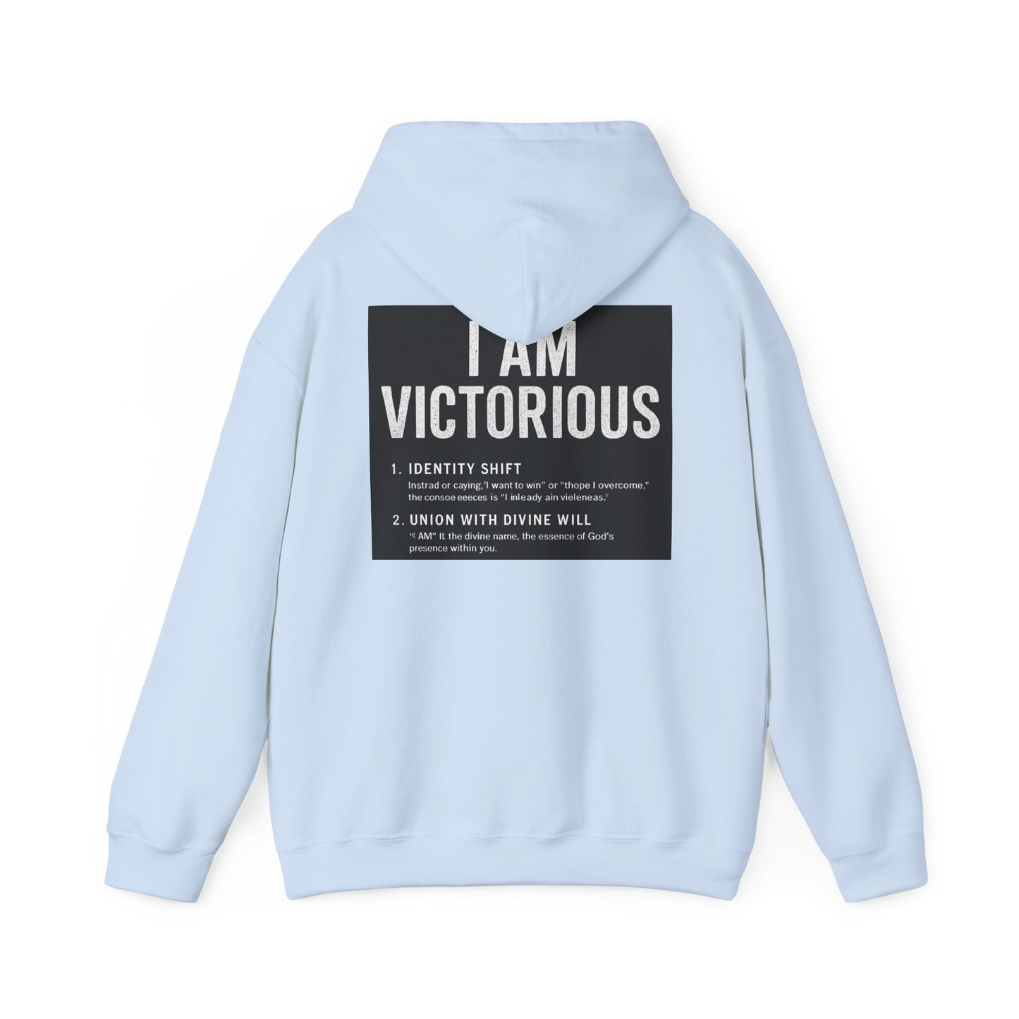 Victorious Hoodie — 'I AM VICTORIOUS' Inspirational Crown Pullover