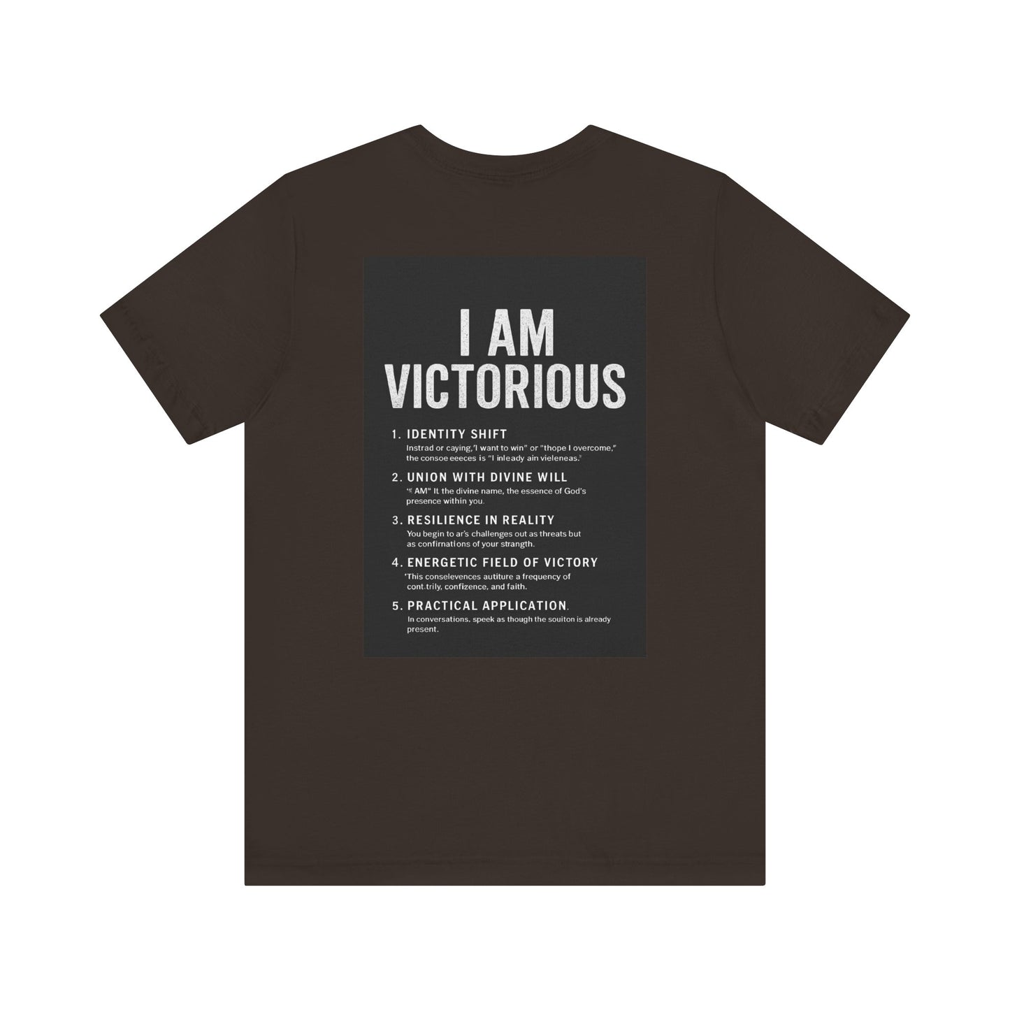 Victorious Tee — "I Am Victorious" Inspirational Graphic T-Shirt