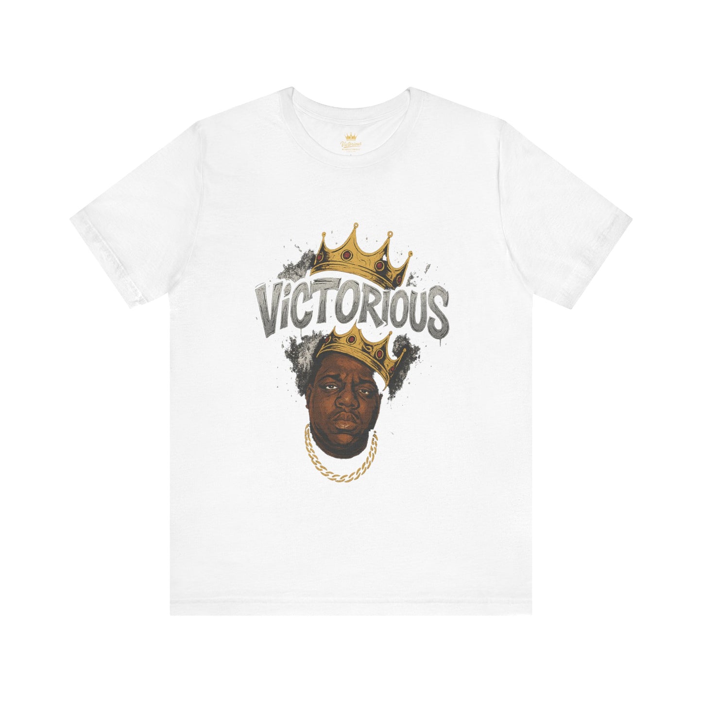 Victorious Crown Tee — King Portrait Graphic T‑Shirt