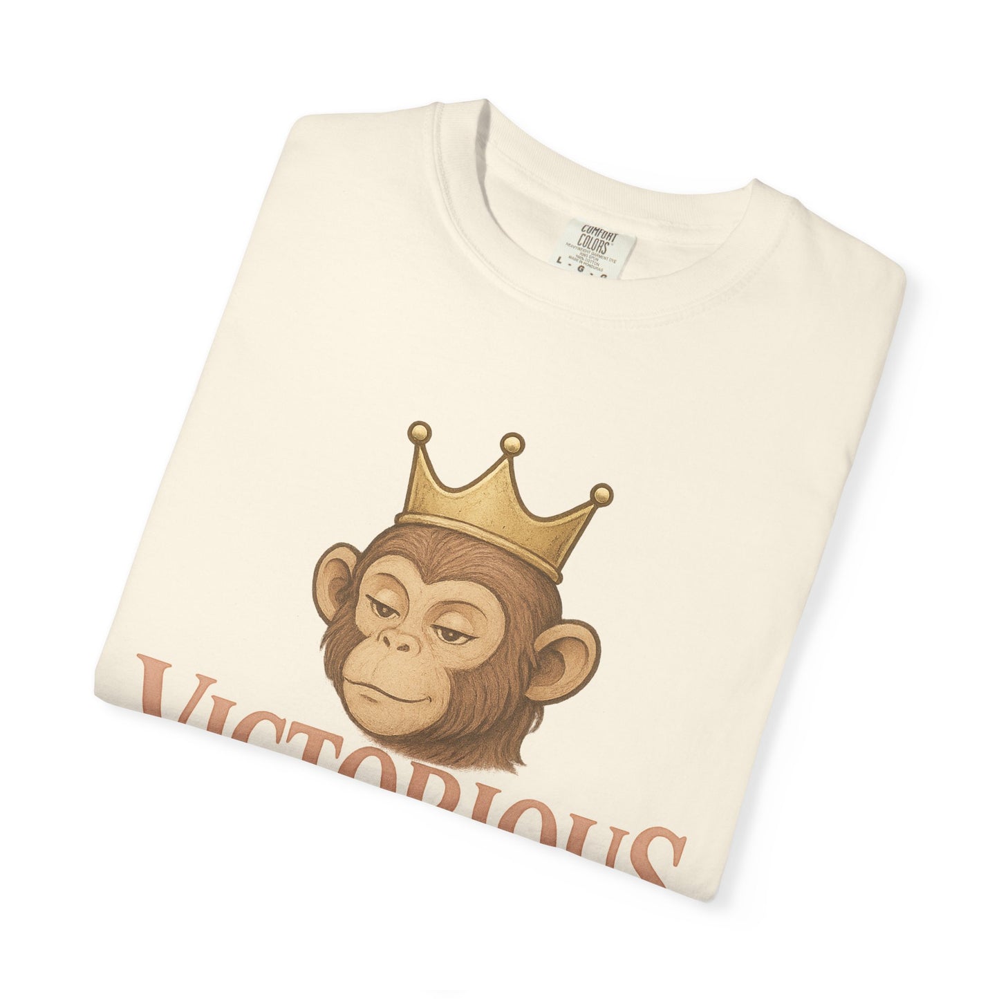 Victorious Monkey T-Shirt — Crowned Ape Graphic Tee