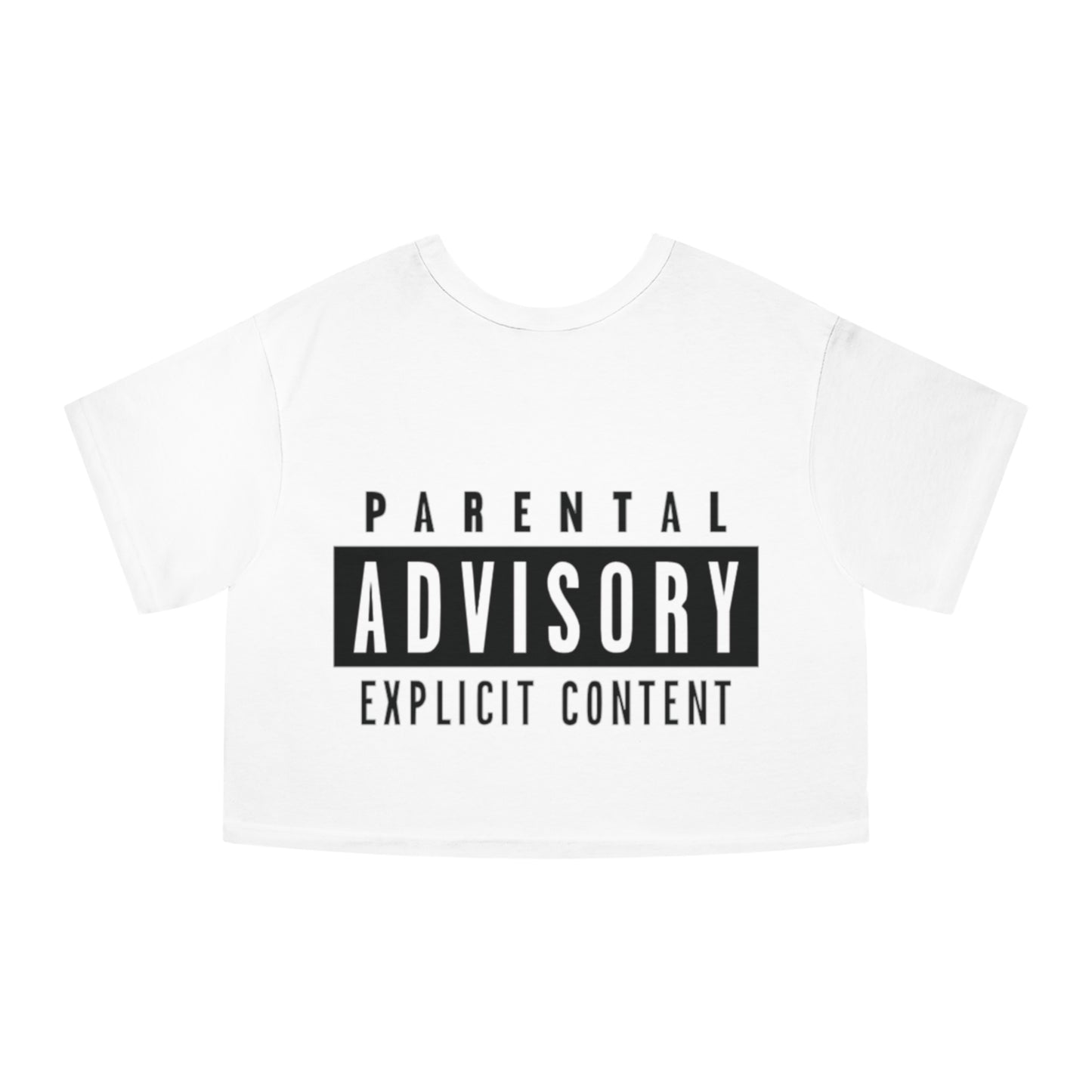 We Are Victorious Cropped Tee — Parental Advisory Graphic