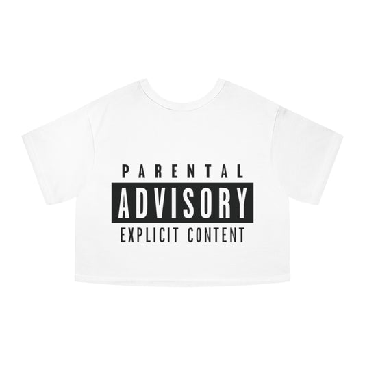 We Are Victorious Cropped Tee — Parental Advisory Graphic