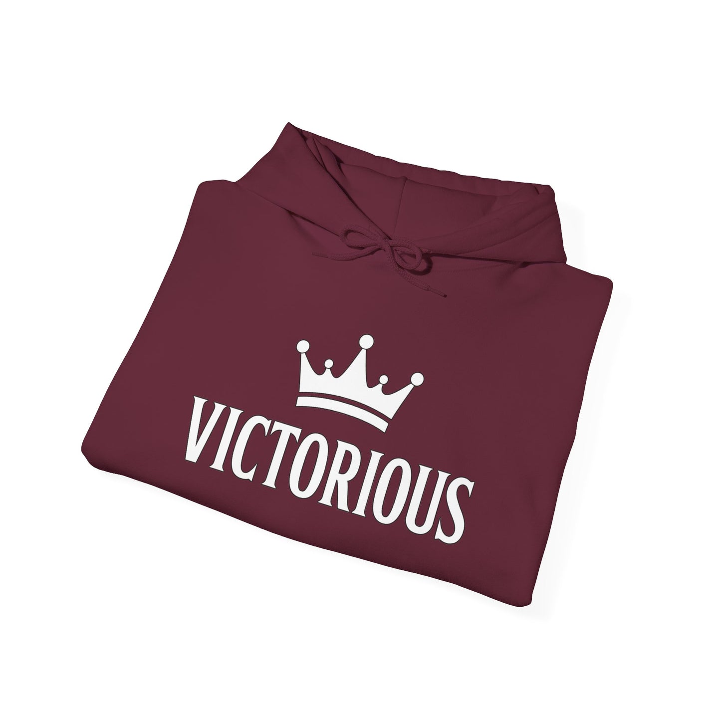 Victorious Hoodie — 'I AM VICTORIOUS' Inspirational Crown Pullover
