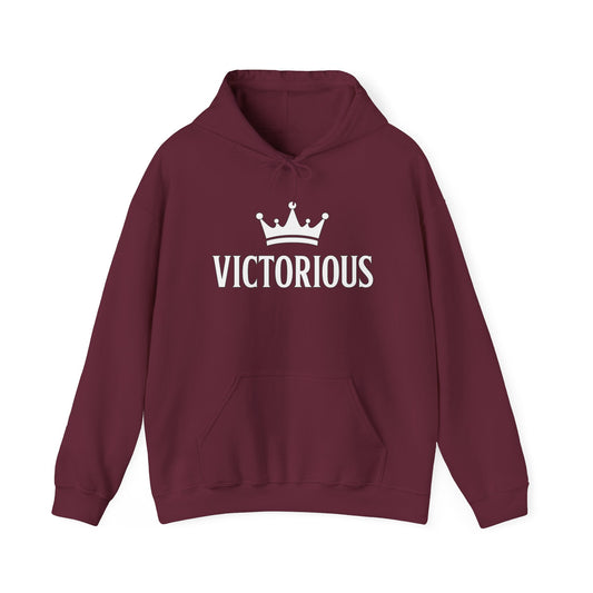 Victorious Hoodie — 'I AM VICTORIOUS' Inspirational Crown Pullover