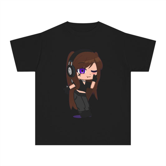 Youth Tee — Cute Gamer Girl Chibi Design