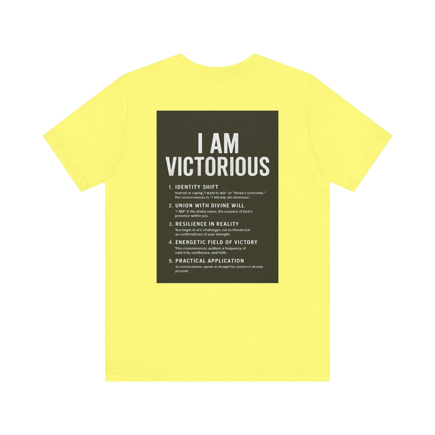 Victorious Tee — "I Am Victorious" Inspirational Graphic T-Shirt