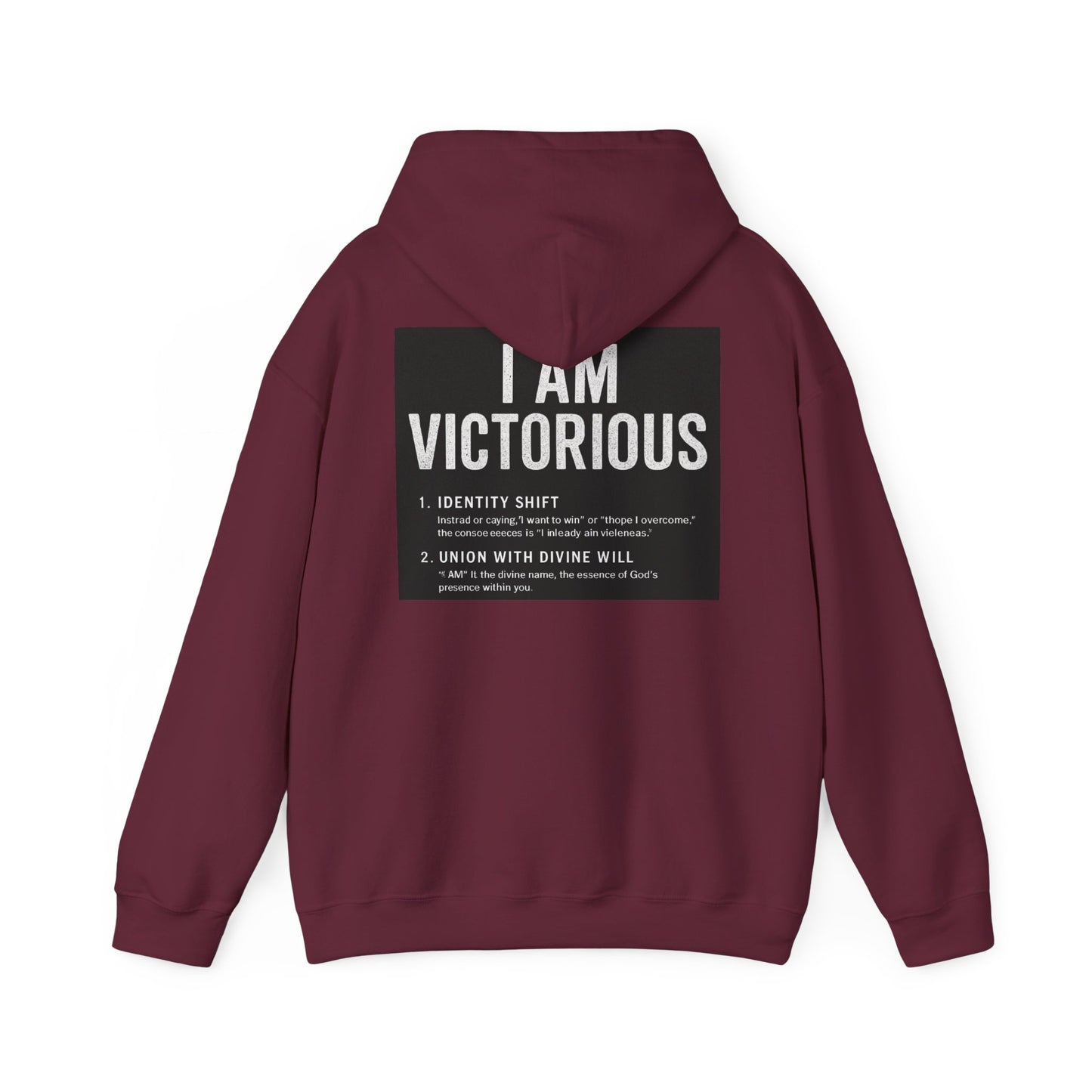 Victorious Hoodie — 'I AM VICTORIOUS' Inspirational Crown Pullover