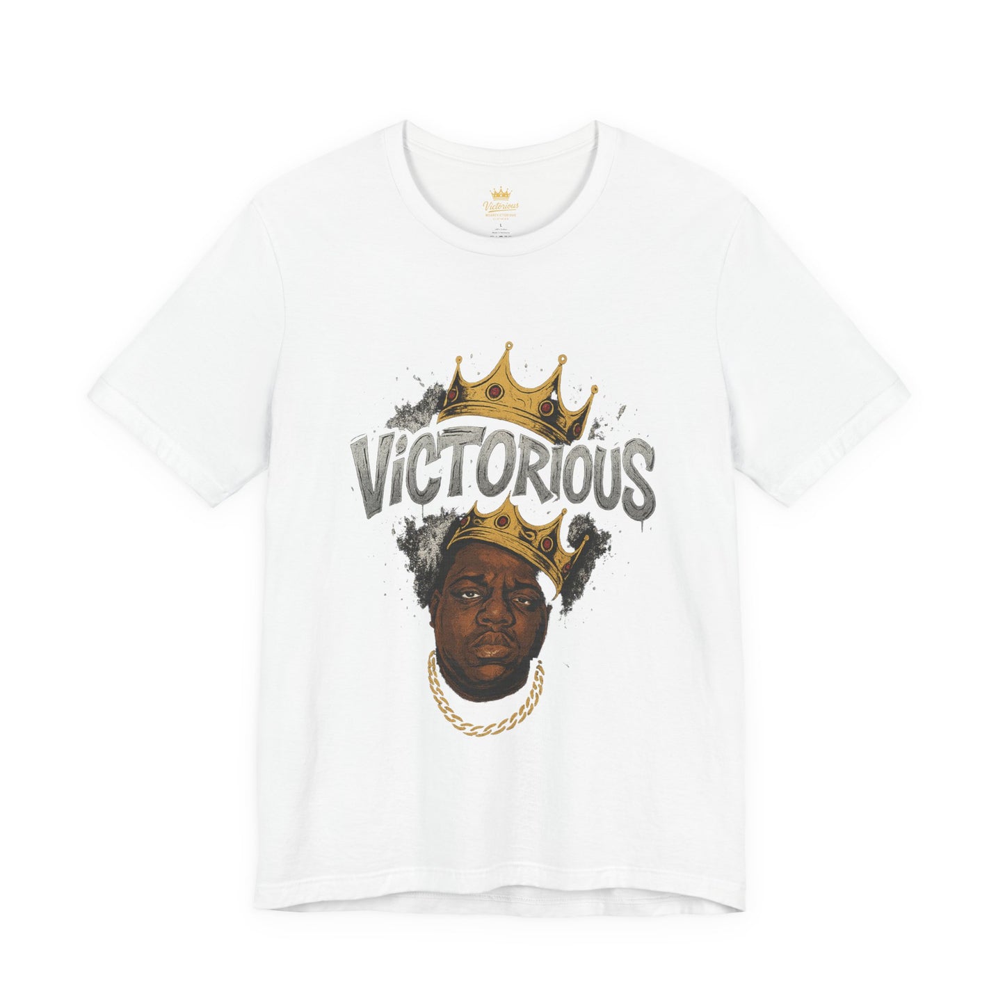 Victorious Crown Tee — King Portrait Graphic T‑Shirt