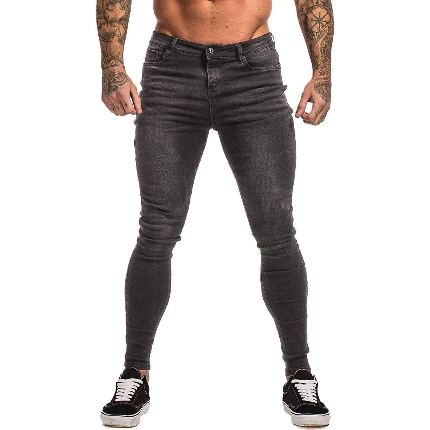 Men's Blue Slim-Fit Stretch Skinny Jeans