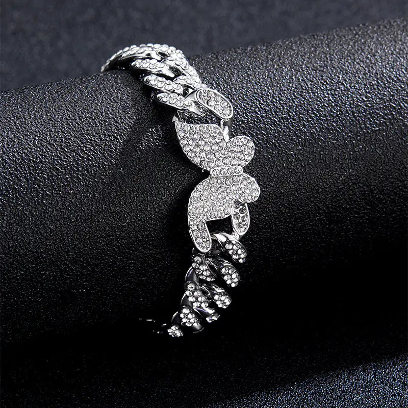 Hip-Hop Style Cuban Link Bracelet for Couples