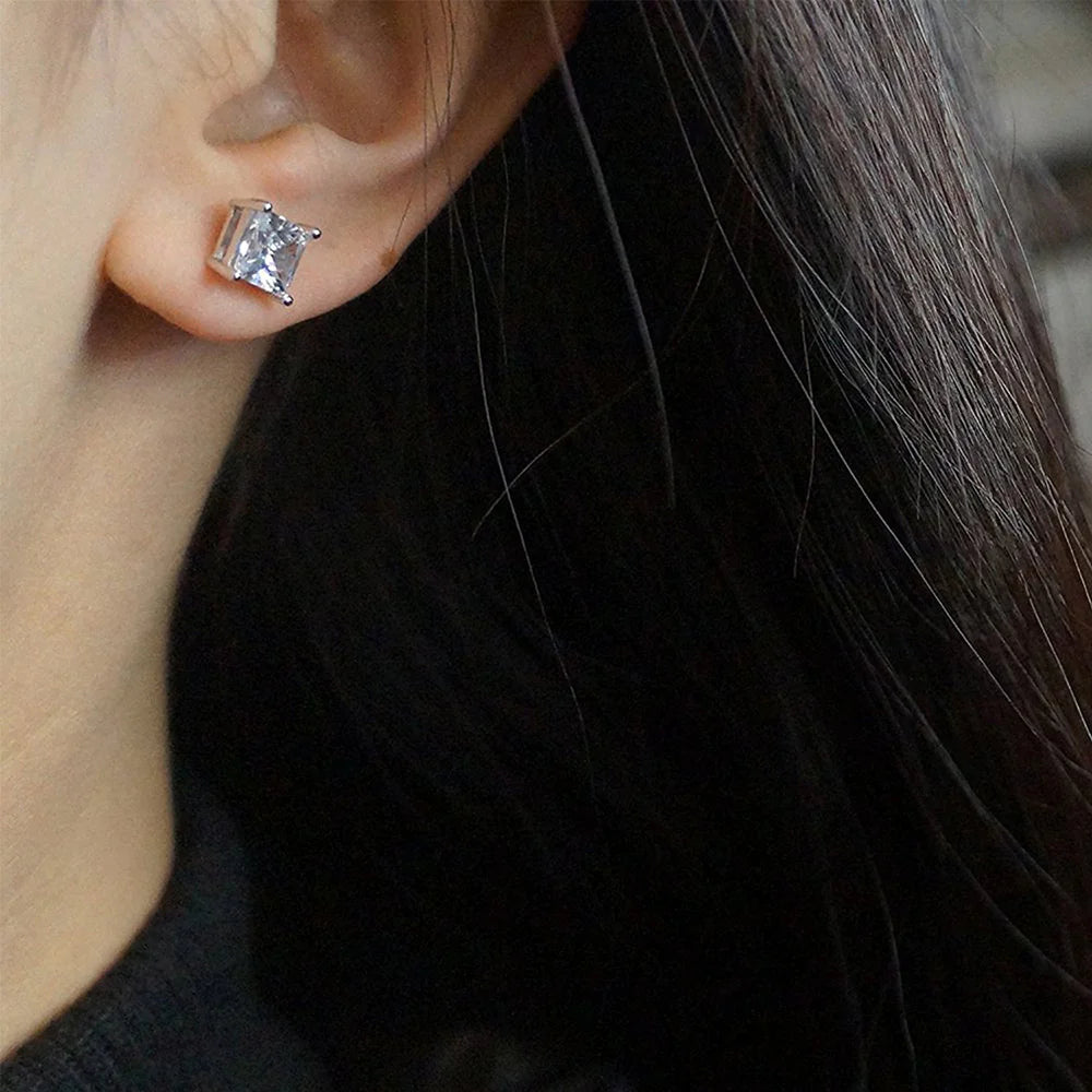 Austrian Zircon Silver Ear Studs