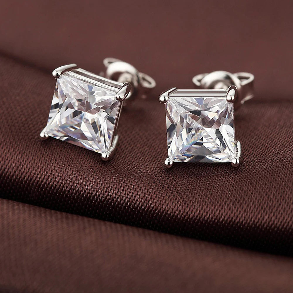 Austrian Zircon Silver Ear Studs