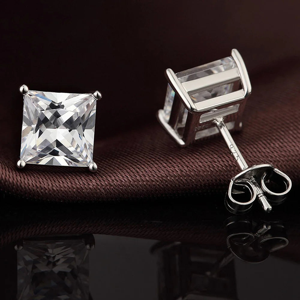 Austrian Zircon Silver Ear Studs